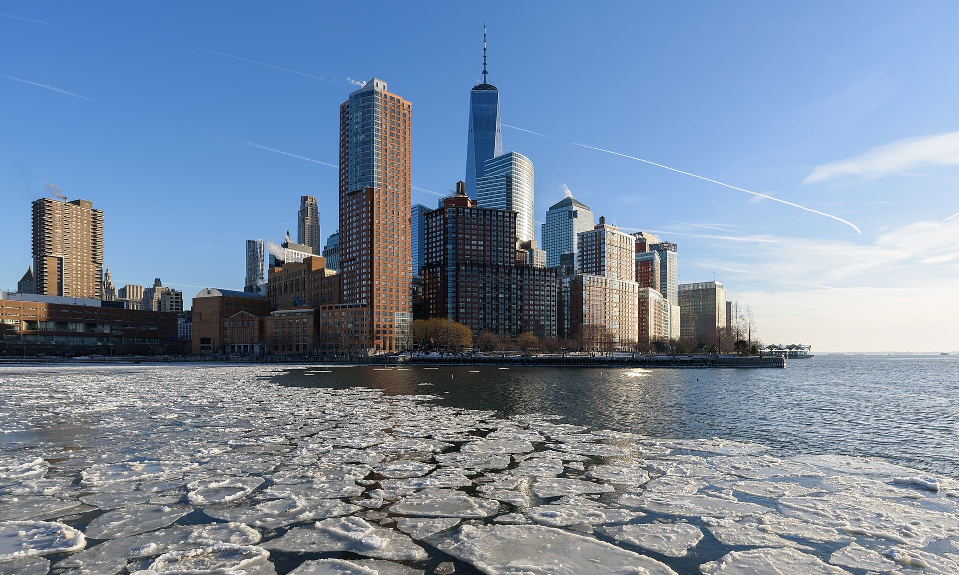 Lower Manhattan skyline from Battery Park City, New York